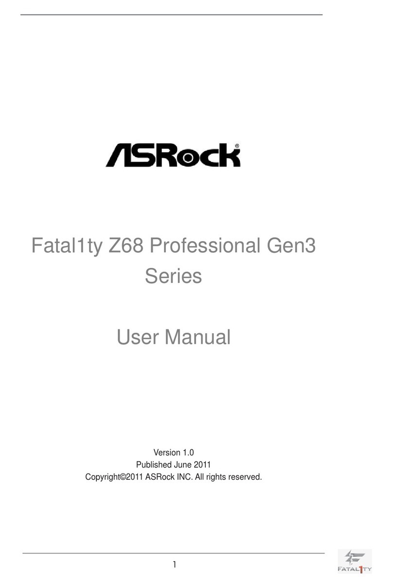 ASROCK Fatal1ty Z68 Professional Gen3 User manual