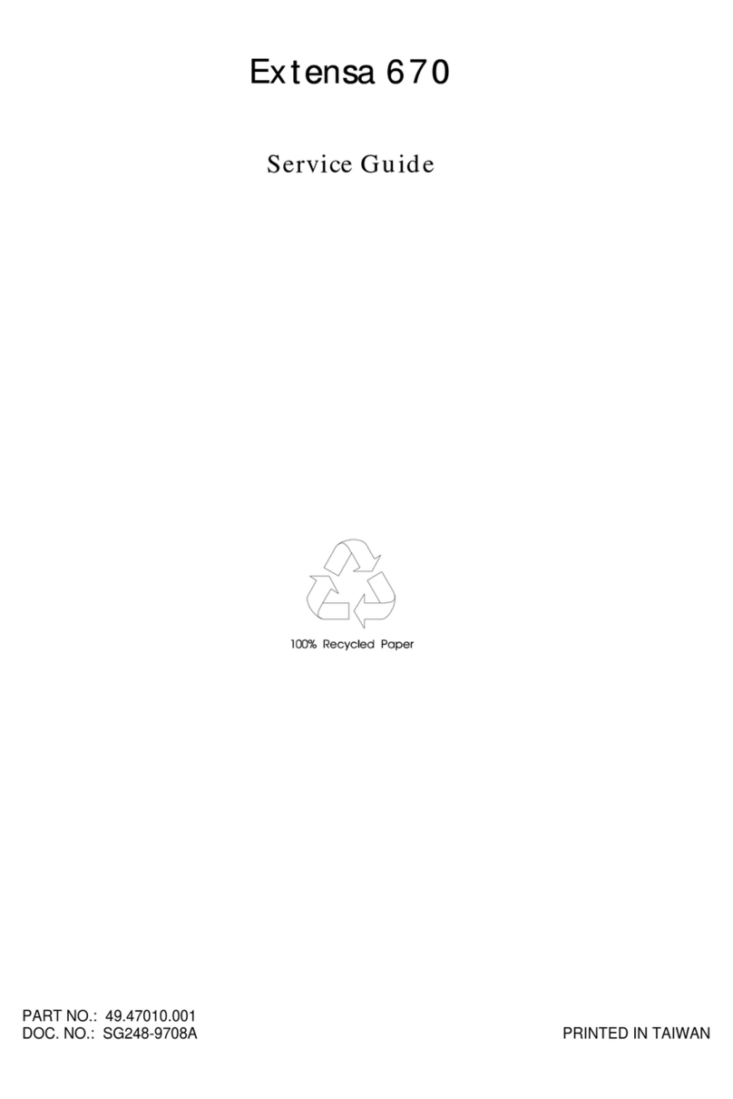 Acer Extensa 670 User manual