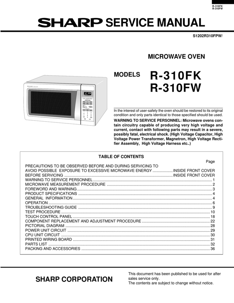 Sharp R-310FW User manual
