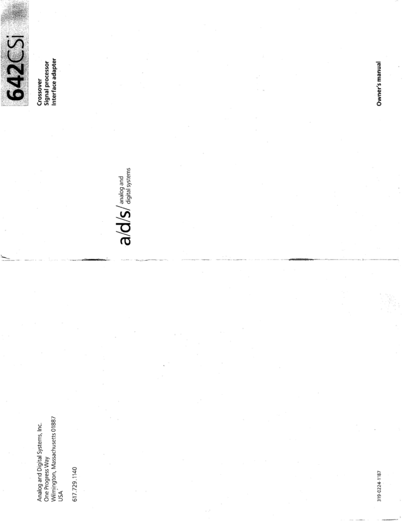 ADS 642CSi User manual