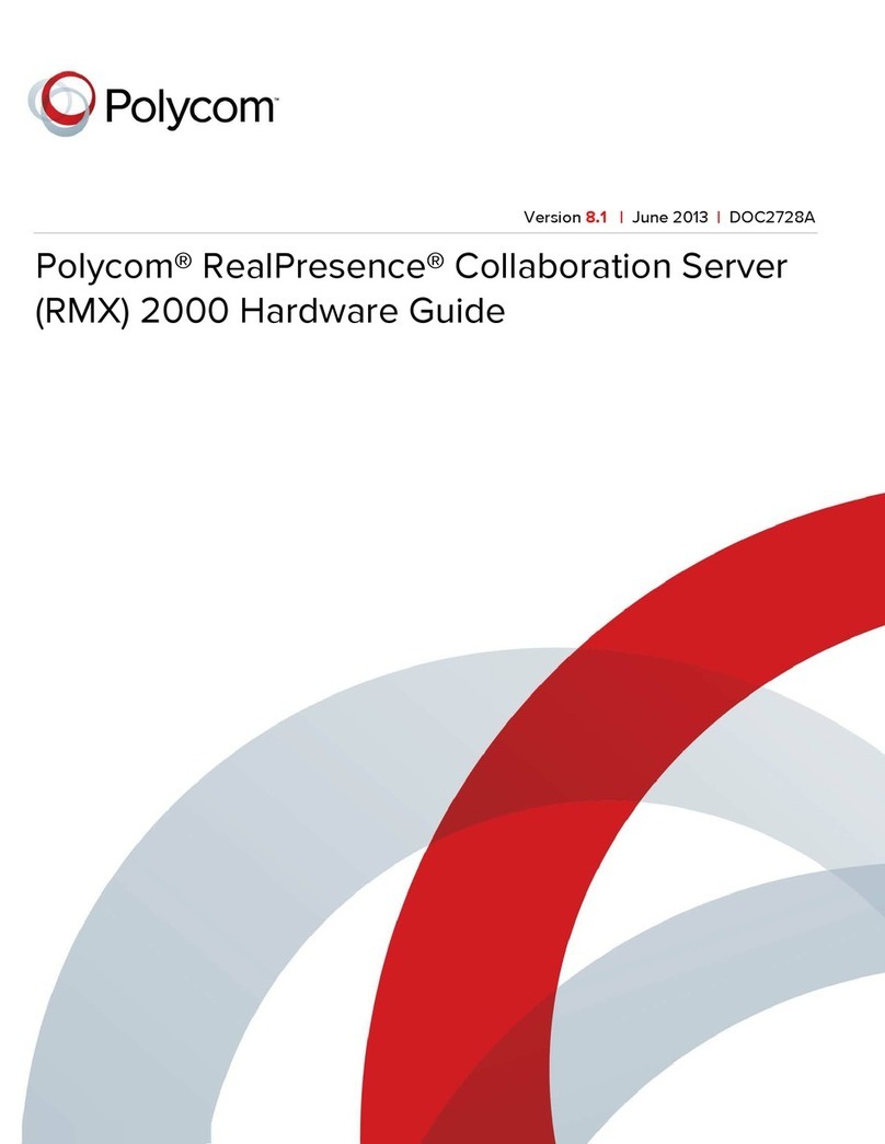 Polycom Collaboration Server (RMX) 2000 Installation instructions
