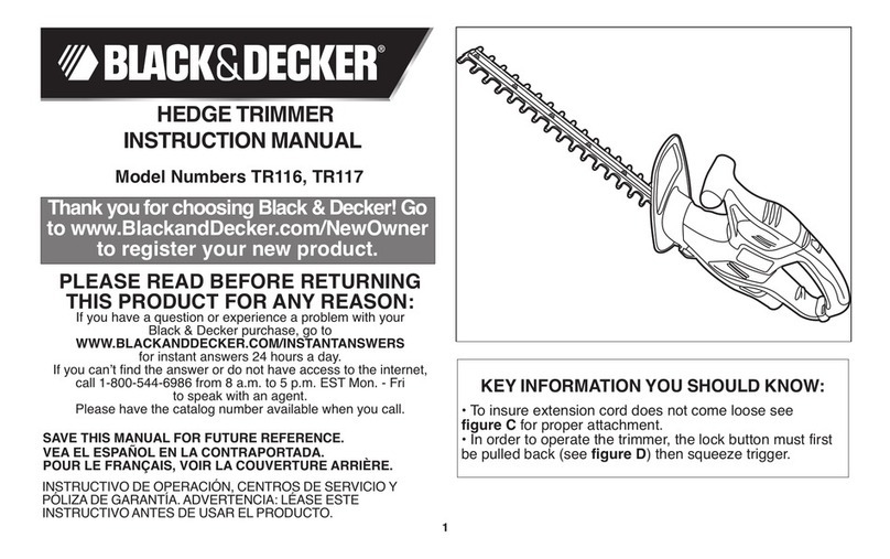 Black & Decker TR116 User manual