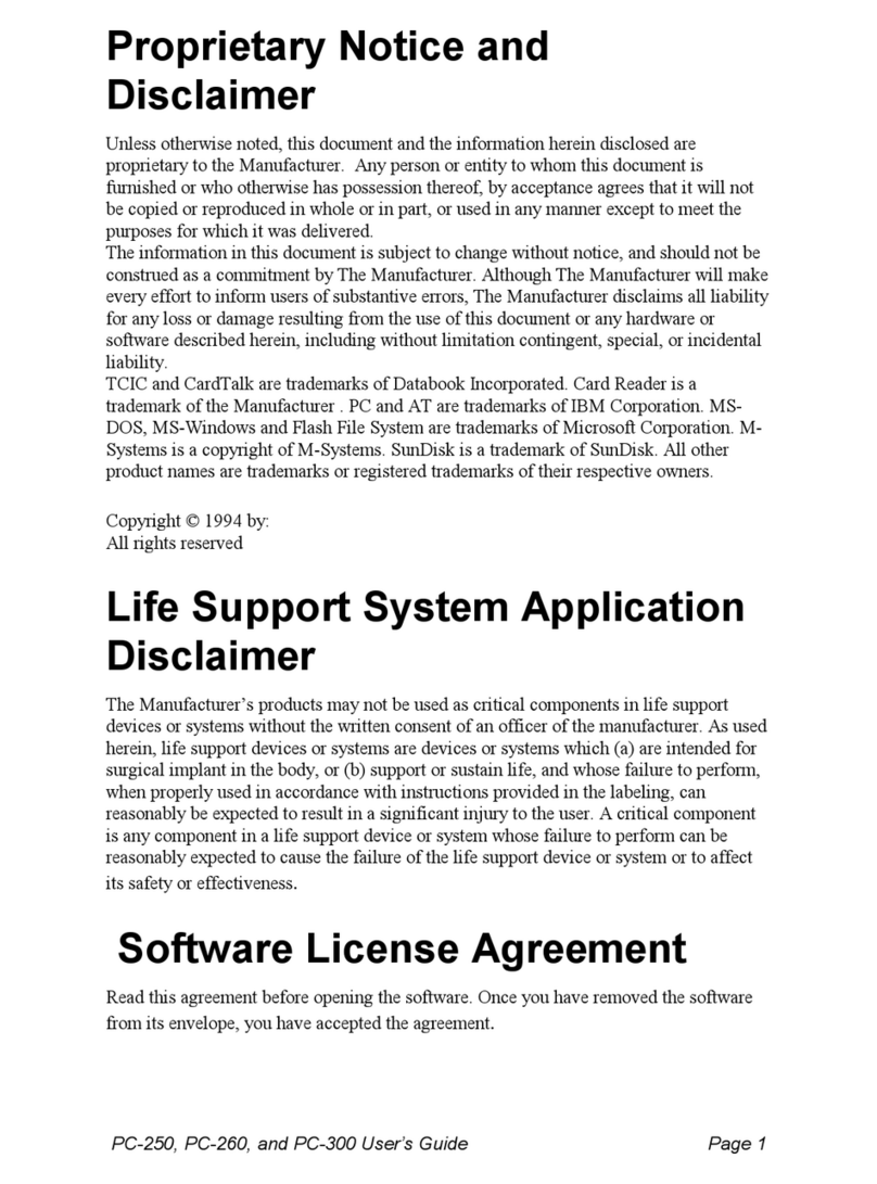 ActionTec PC-250 User manual
