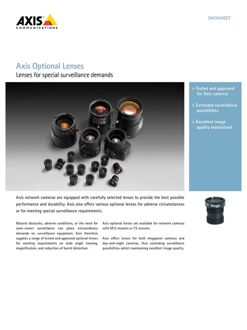 Axis Optional User manual