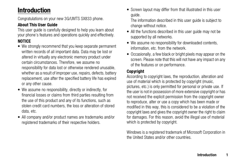 Sharp SX833 User manual