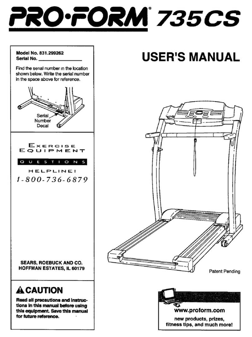 Pro-Form 735CS User manual
