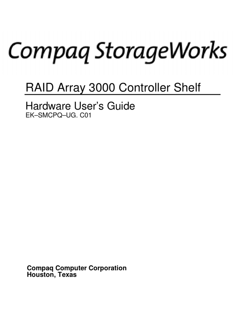 Compaq StorageWorks TM RAID Array 3000 Pedestal Storage... Installation manual