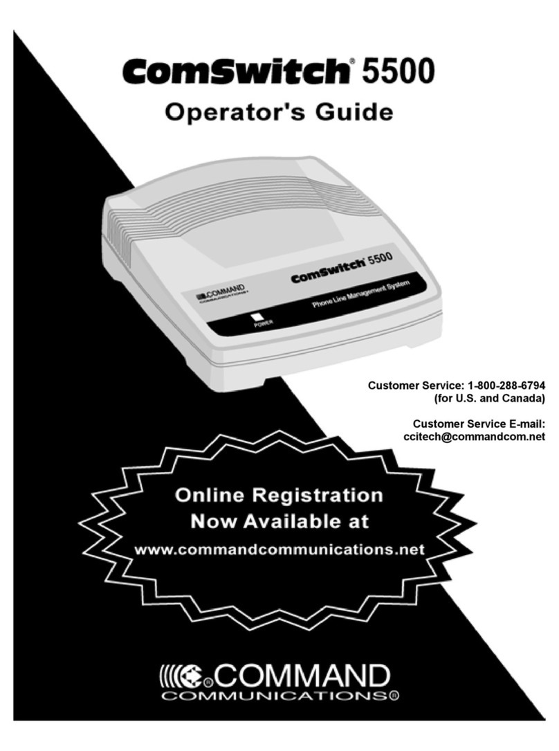 Command Communications ComSwitch 5500 Manual