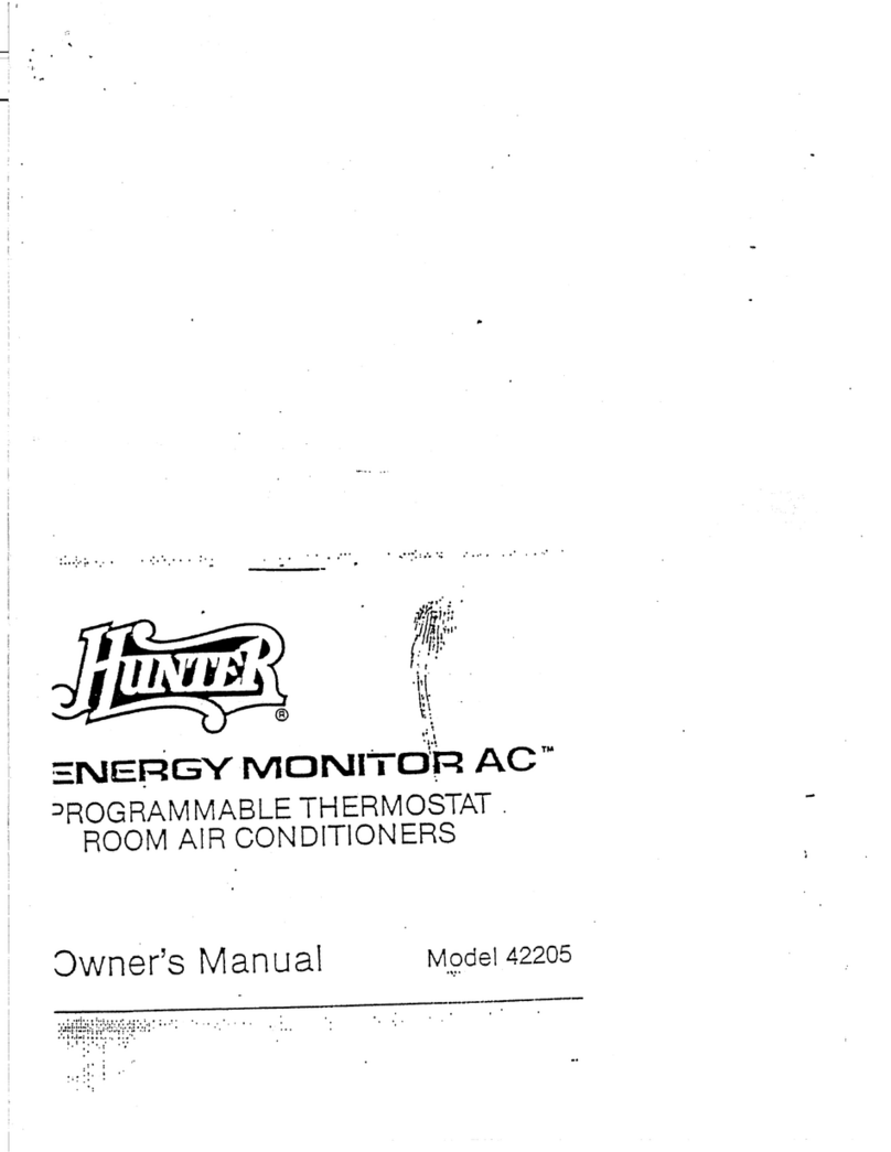 Hunter 42205 User manual