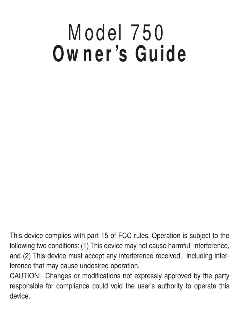 Python 750 User manual