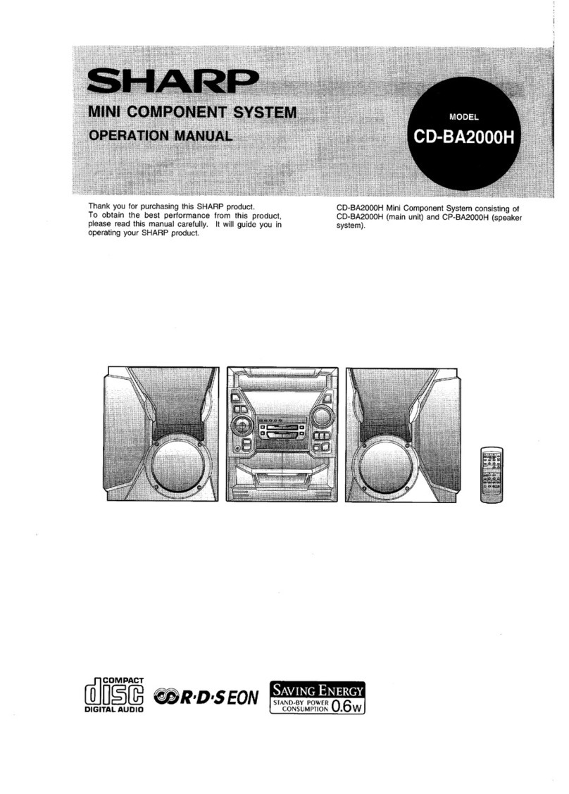 Sharp CD-BA2000H User manual