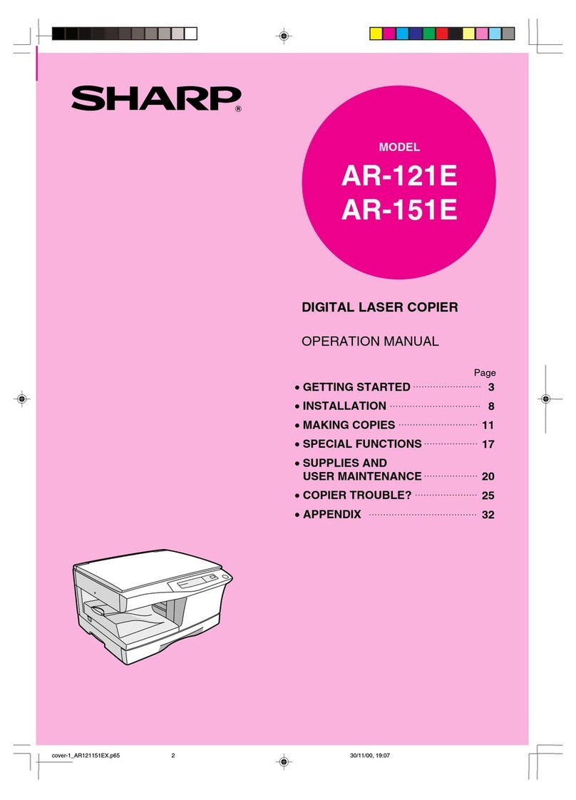 Sharp AR-121E User manual