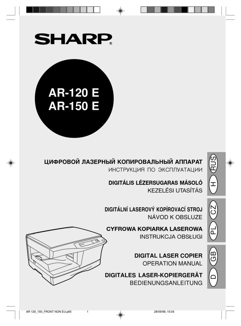 Sharp AR-120E User manual