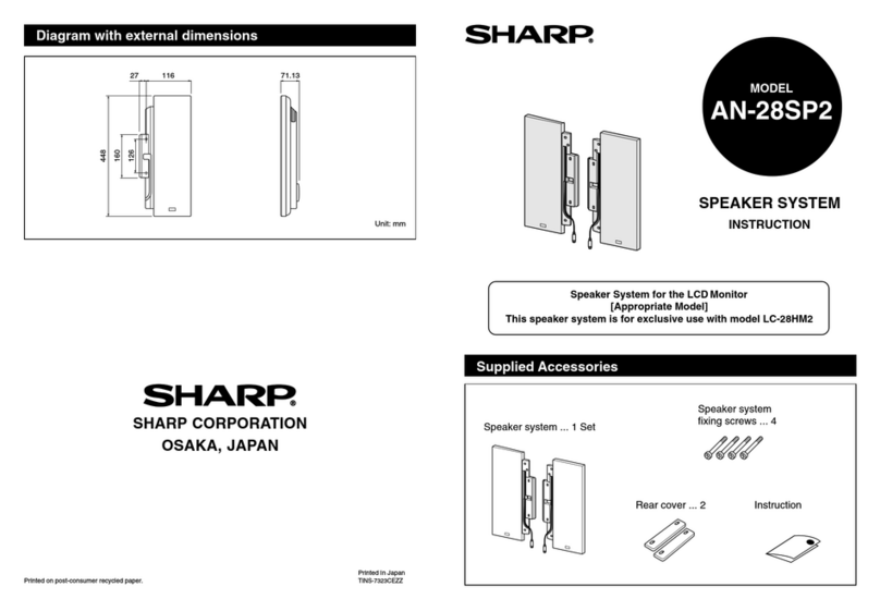 Sharp AN-28SP2 User manual