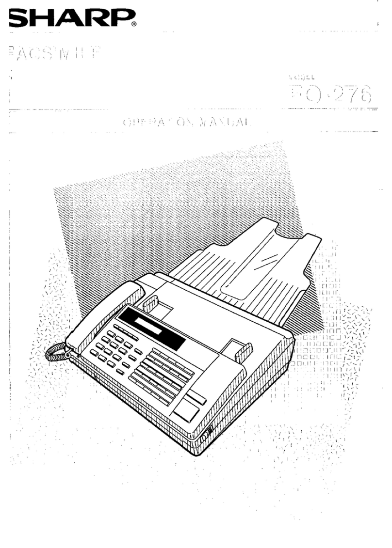 Sharp FO-276 User manual