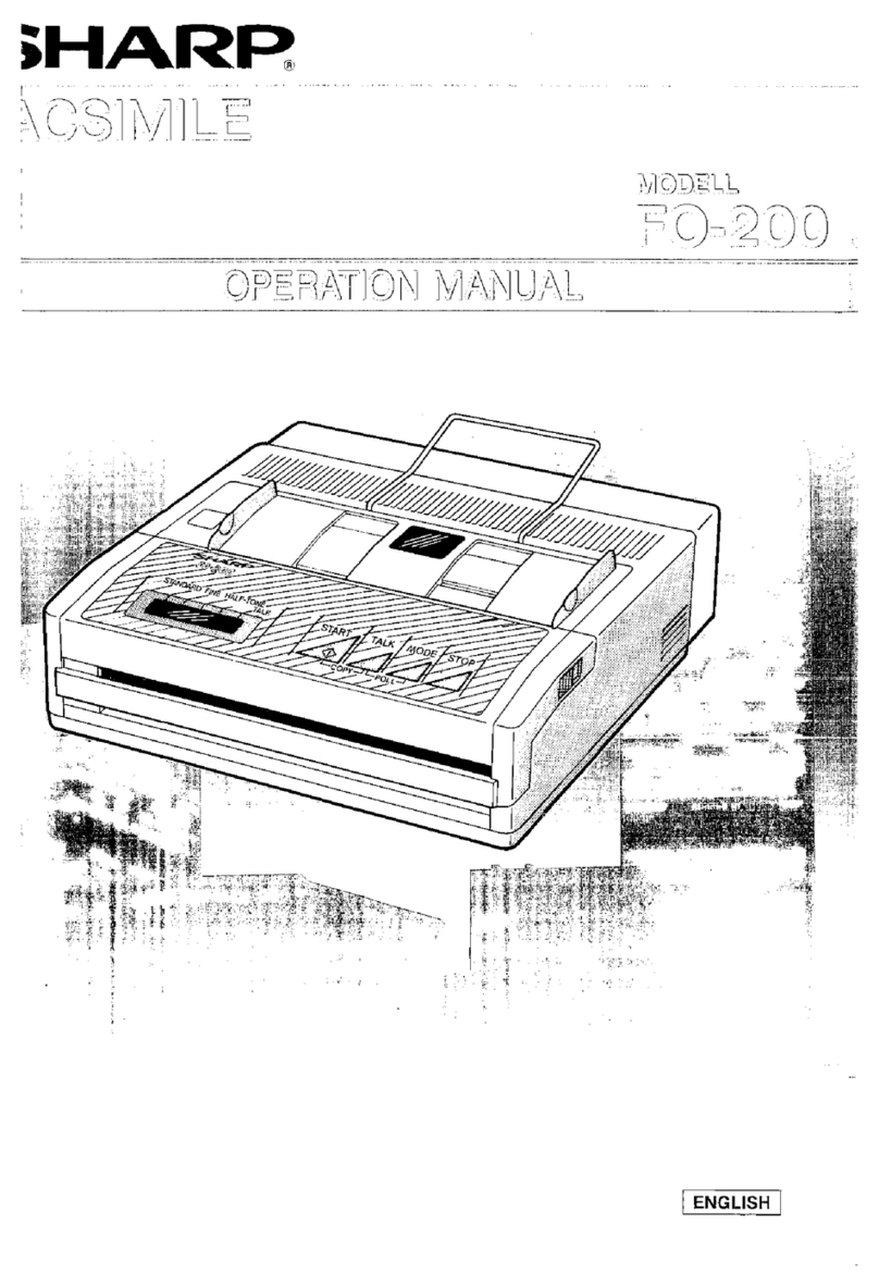 Sharp FO-200 User manual