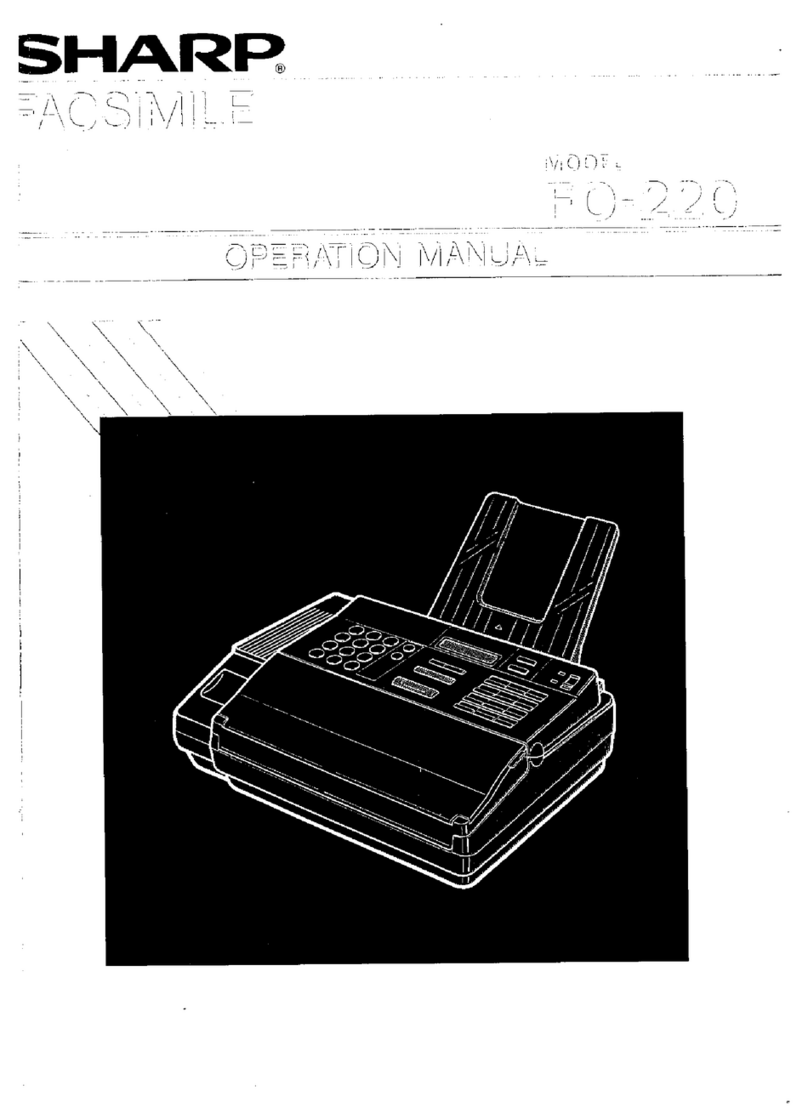 Sharp FO-220 User manual