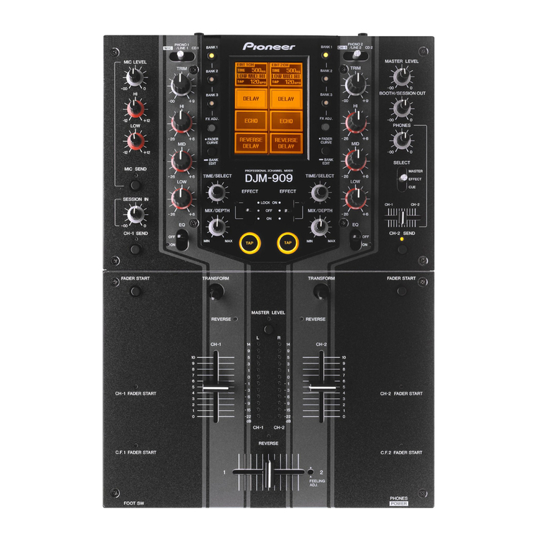 Pioneer DJM 909 - Battle Mixer W/Effects operating instructions