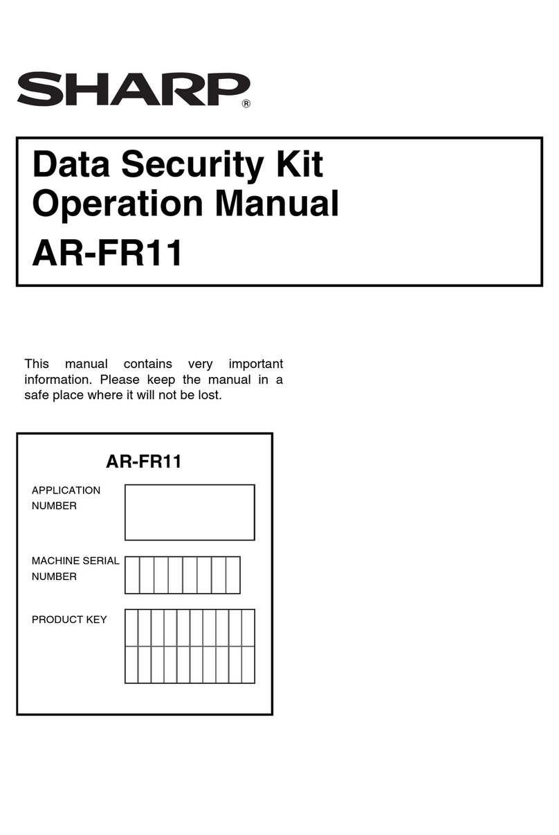 Sharp AR-FR11 User manual