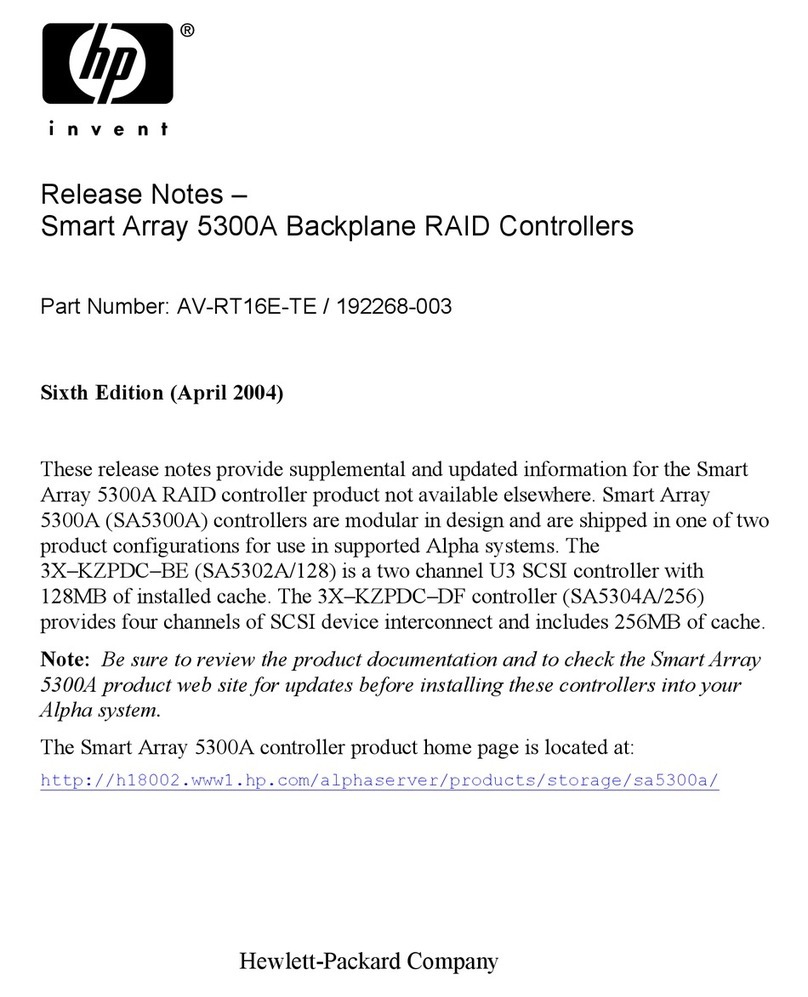 HP Smart Array 5300A User manual HP Smart Array 5300A User manual