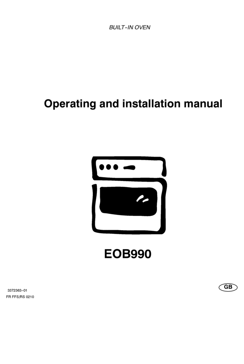 Electrolux EOB990 Specification sheet Electrolux EOB990 Specification sheet