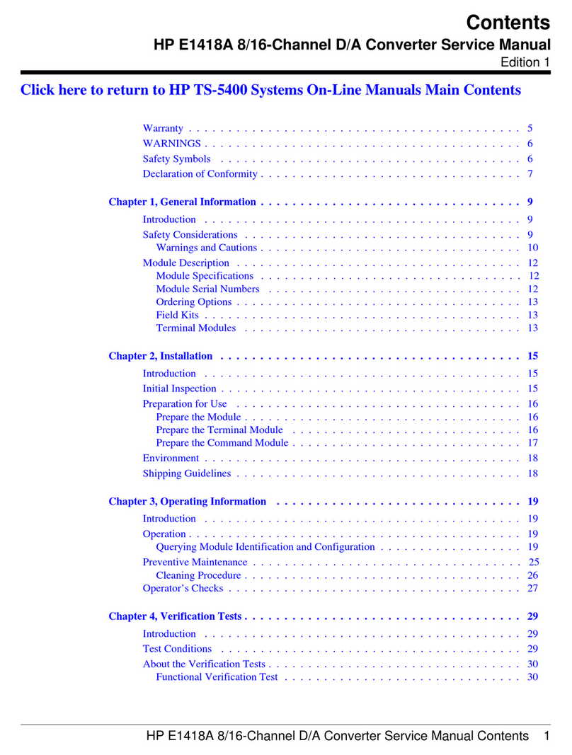 HP E1418A User manual