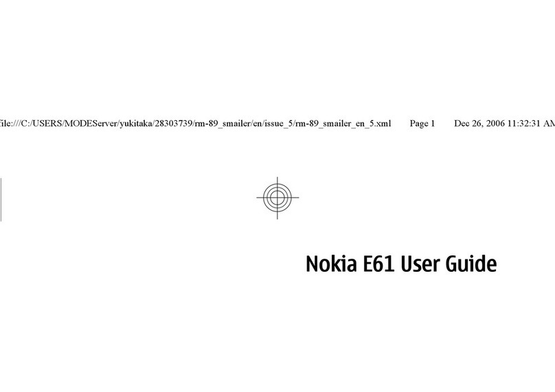 Nokia E61 User manual