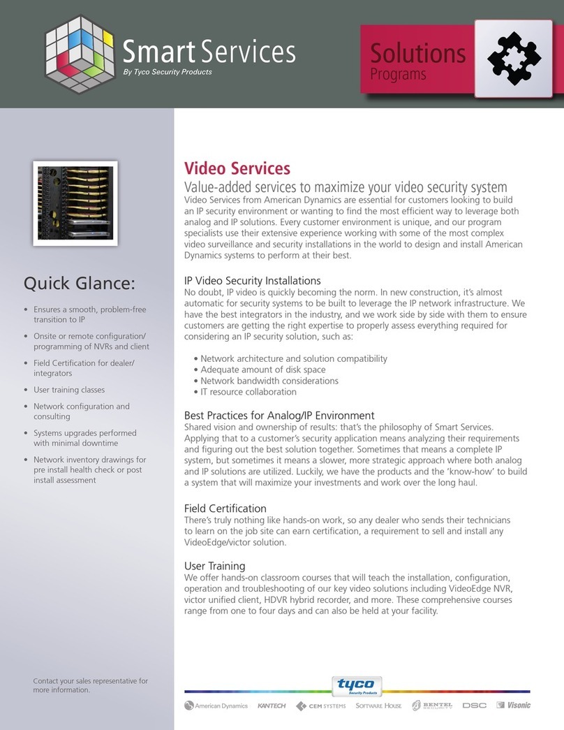 Tyco Solutions Programms Operator's manual