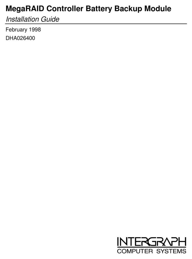 Intergraph MegaRAID Controller User manual