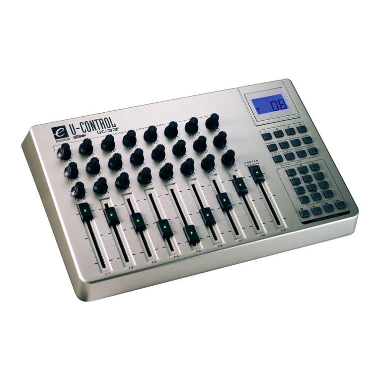 Evolution U-Control UC-33 User manual