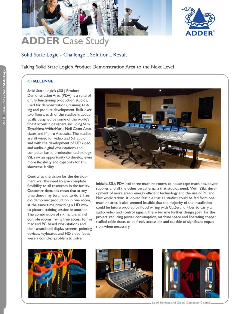 ADDER Case Study - Solid State Logic Manual