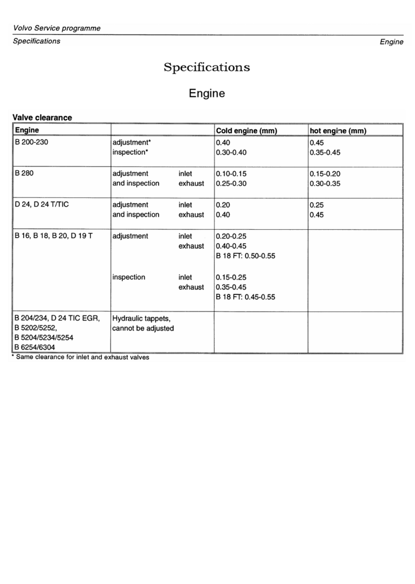 Volvo Engine User manual