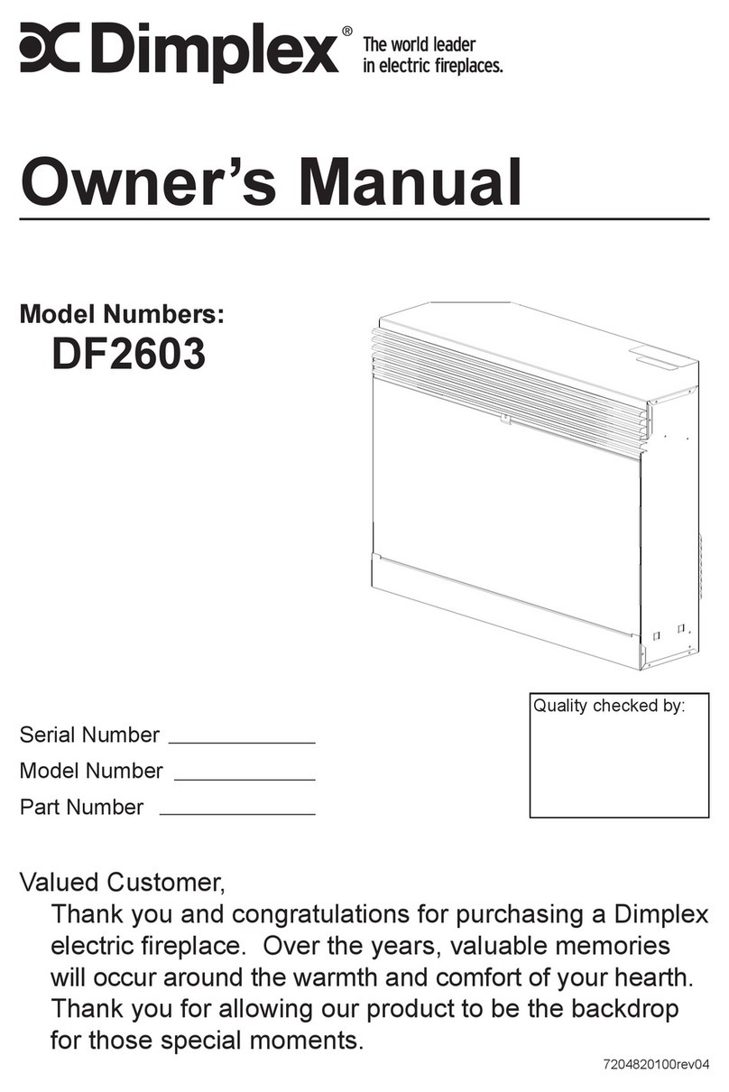 Dimplex DF2603 User manual