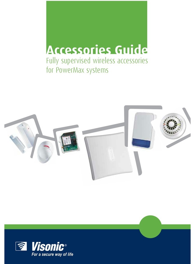 Visonic Fully supervised wireless accessories User manual