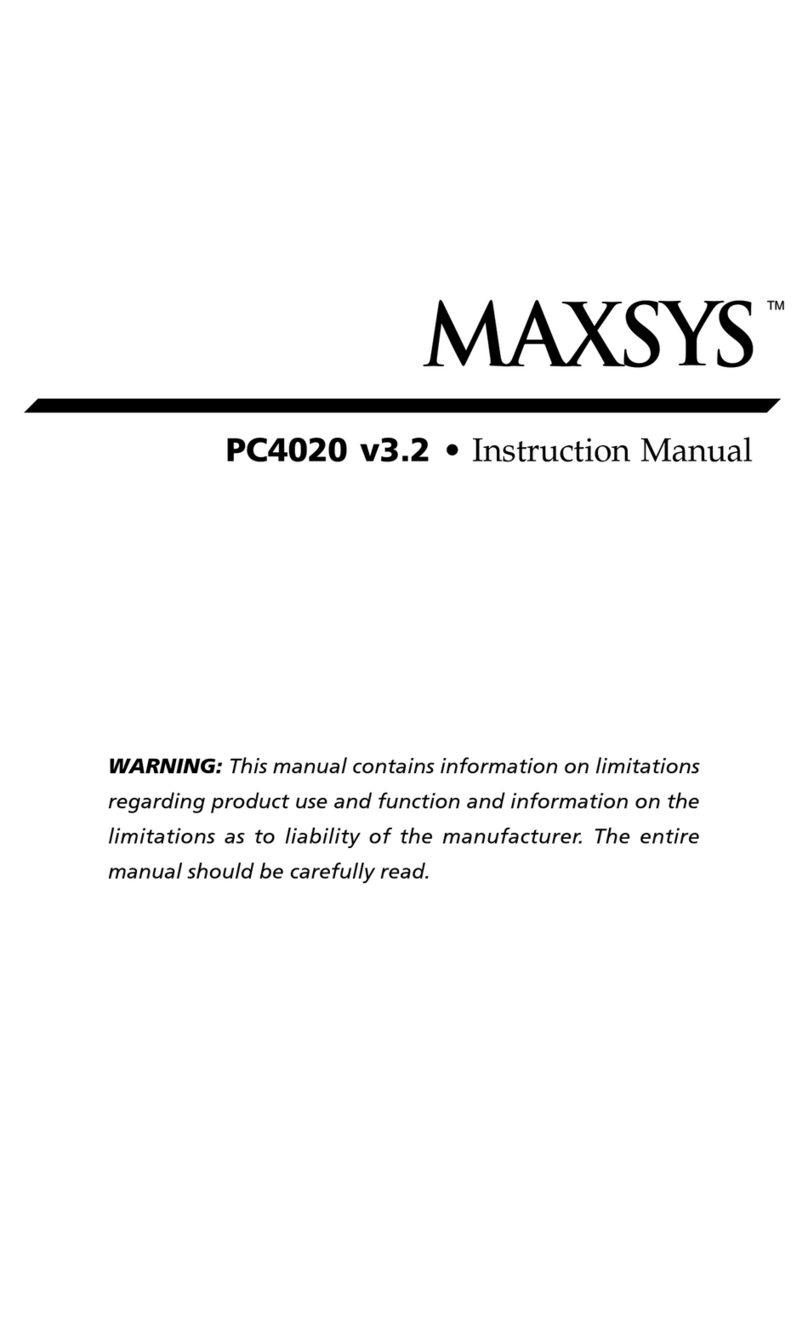 DSC MAXSYS PC4020 User manual