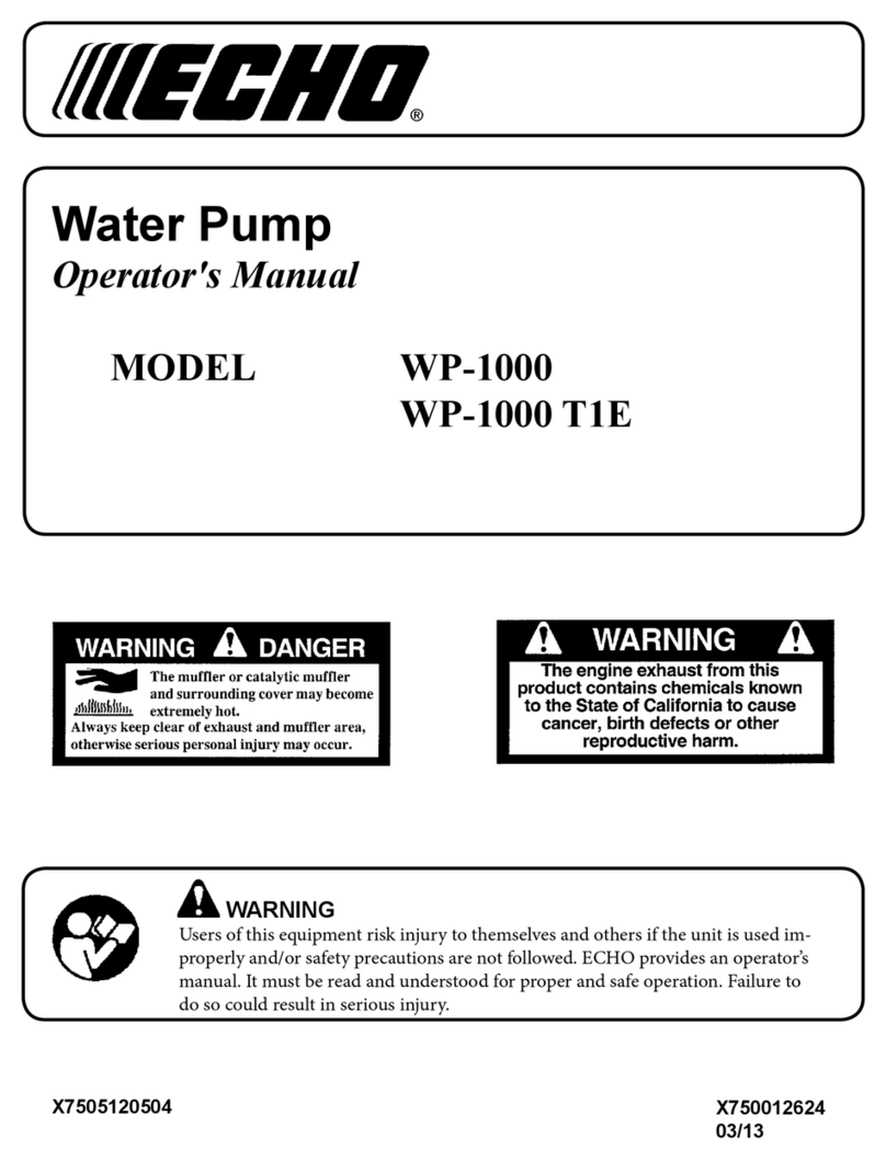 Echo WP-1000 User manual