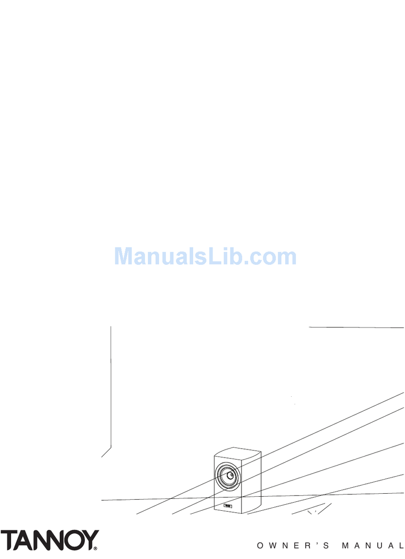 Tannoy Precision User manual