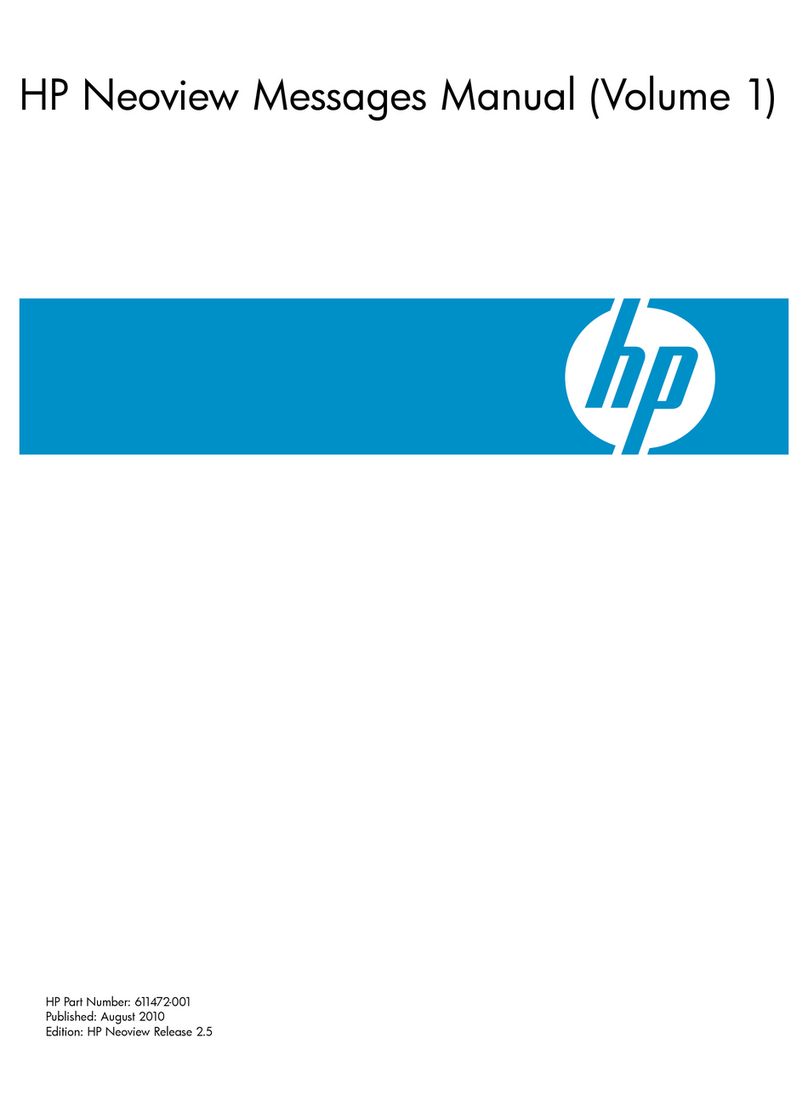 HP Neoview Messages User manual