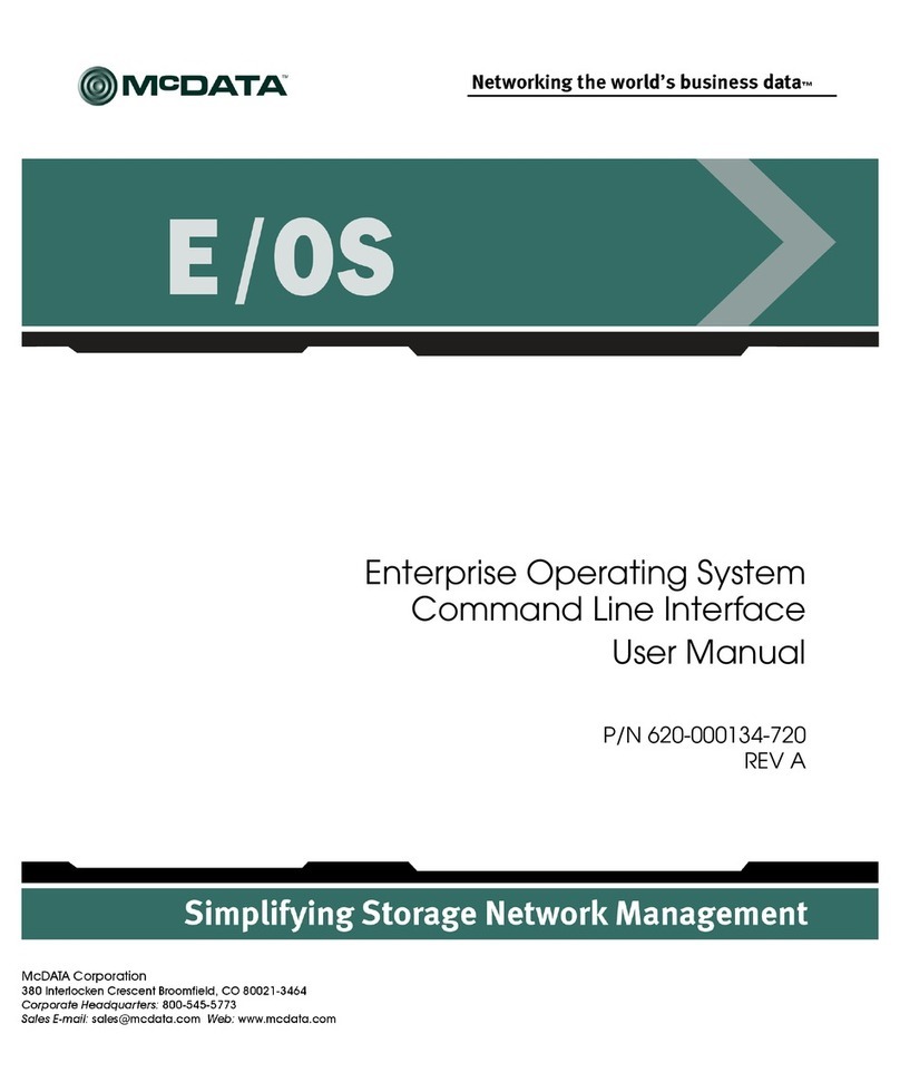 McDATA Enterprise Operating System User manual McDATA Enterprise Operating System User manual