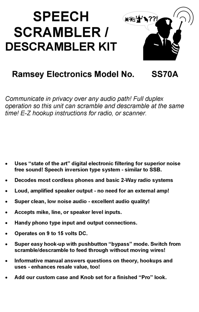 Ramsey Electronics SS70A User manual