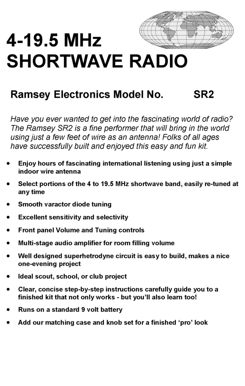 Ramsey Electronics SR2 User manual
