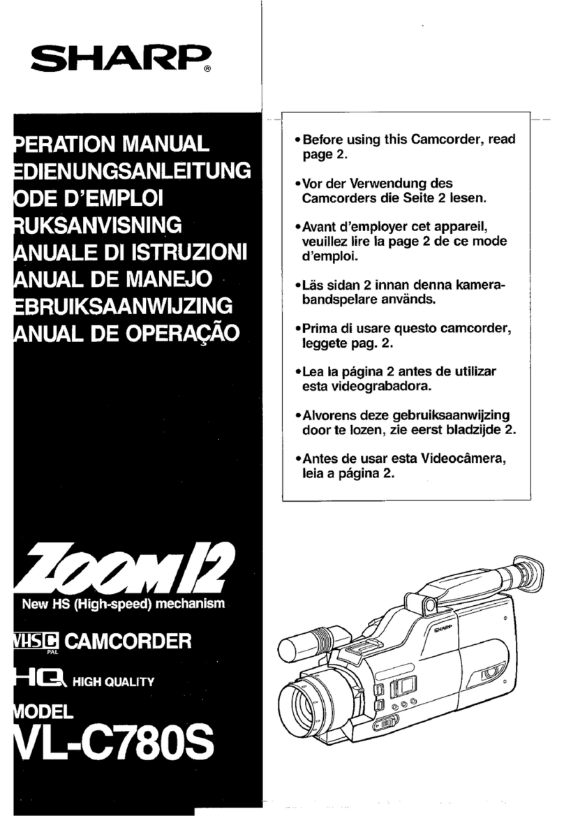 Sharp VL-C780S User manual