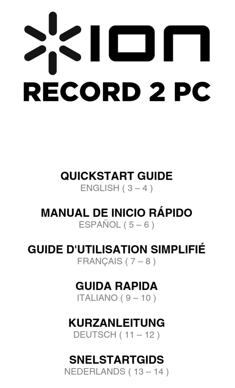 ION RECORD 2 PC User manual