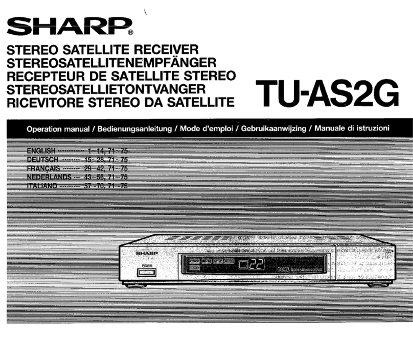 Sharp TU-AS2G User manual