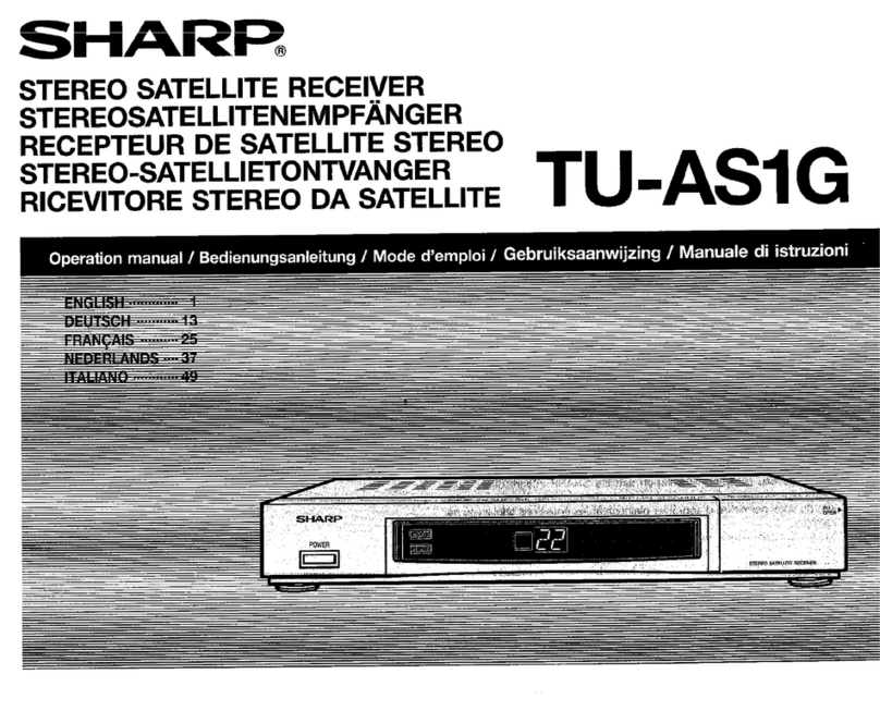 Sharp TU-AS1G User manual