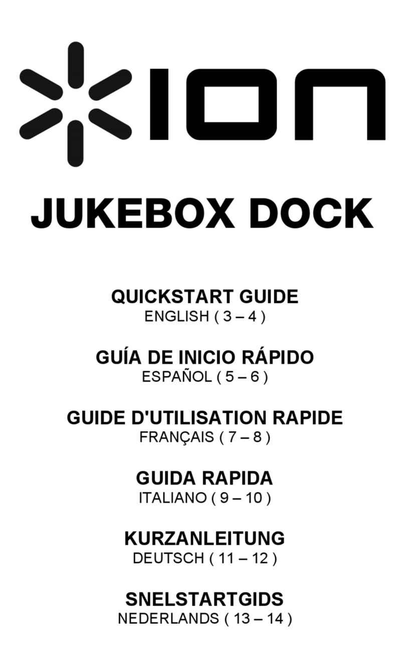 ION JUKEBOX DOCK User manual