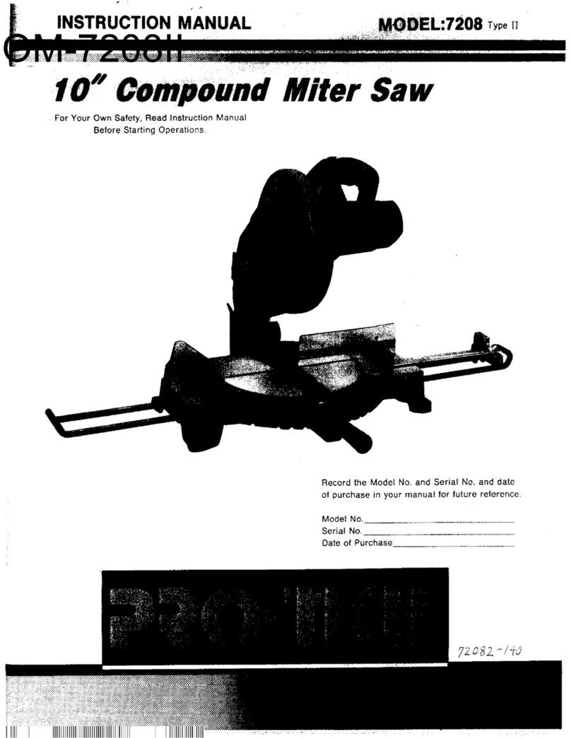 protech 7208 User manual