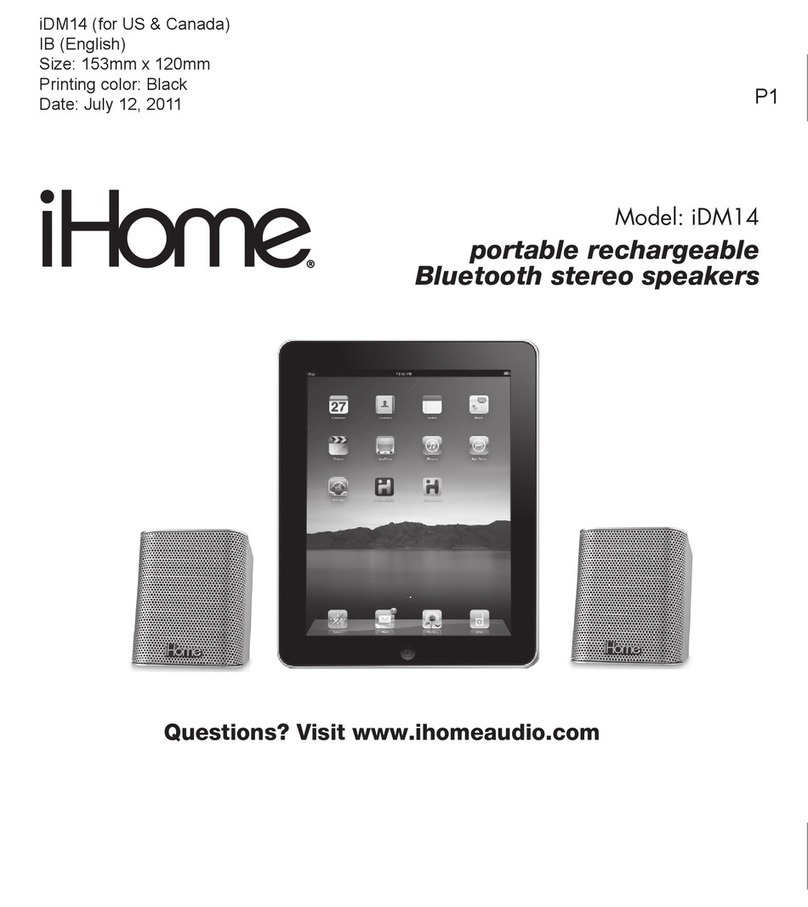 iHome iDM14 User manual