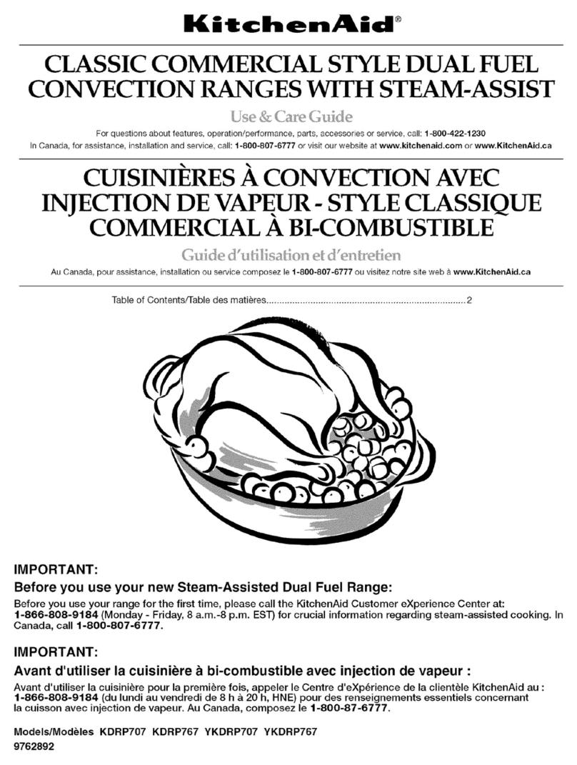 KitchenAid KDRP7O7 User manual
