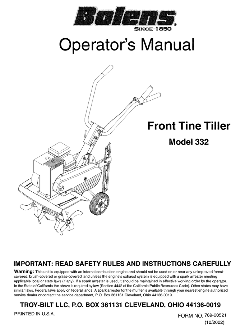 Bolens 332 User manual